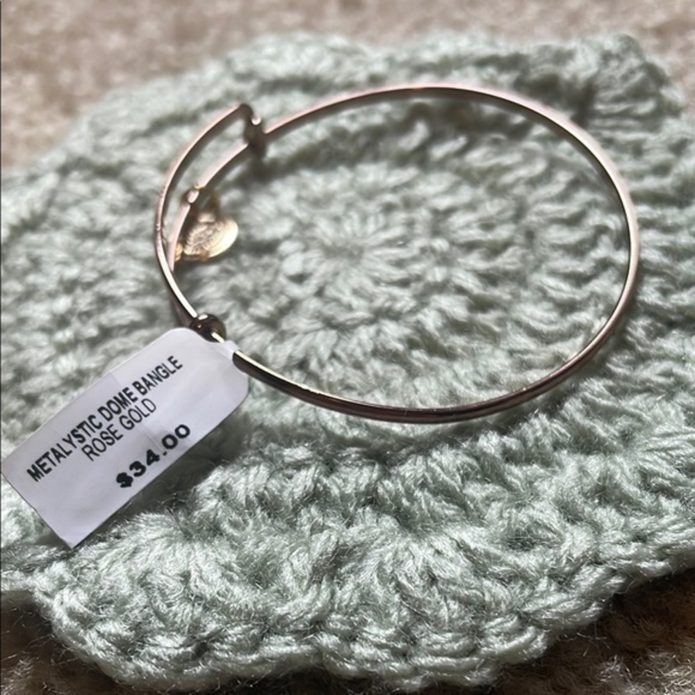 &Livy Copper Bangle with Gold Charm